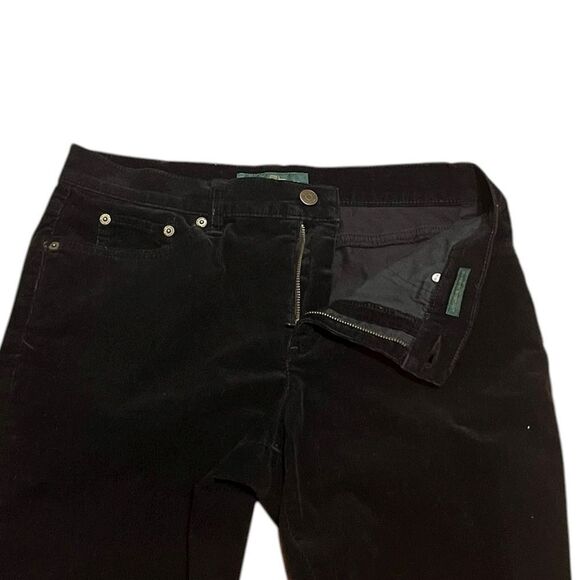 Ralph Lauren Black Corduroy Classic Bootcut Pants, Size 6 - Picture 3 of 10